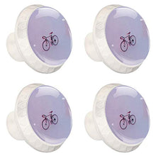 Rosa della bicicletta 4 PCS Pomelli per Porta, Pomolo per Mobile, Pomelli per Mobili con Viti, Maniglia per Armadietto, Pomelli per Porta, Pomelli per Cassetti per Porta, Armadio, Cassetto e Credenza
