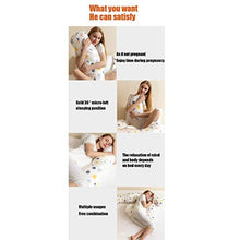 Gravidanza Pillow U-Shape Nursing Full Body Pillow completa di cuscini e il sostegno della maternità con il supporto di estensione staccabile for Back Fianchi Gambe ventre for donne incinte, Blu Huang