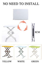 Tavolo sollevamento pieghevole 4 Altezza regolabile Portatile Computer Supporto per la casa Domestica all'aperto, da pranzo Caffè comodino Camping BBQ Tavolo Scrivania studio, tavolo stoccaggio auto