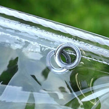 GGYMEI Telo Impermeabile Esterno, Telone Impermeabile Trasparente Perforato Compresse di Plastica Trasparente Antietà Molto Adatto for Giardino, Tettoia, Copertura Balcone
