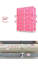 Combinazione di Moda Armadio Telaio in Acciaio Anti-Polvere Non Tessuto. Facile da smontare -Max Home (Colore : 4)