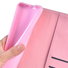 Robinsoni Custodia Compatibile con Samsung Galaxy Note 10 Cover Libretto Magnetica Cover Portafoglio Pelle PU Antiurto Cover Silicone Custodia Taccuino Cover 360 Gradi Telefono Custodia Signorile Rosa