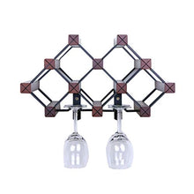 LHQ-HQ Wine Rack Hanging Cup Holder Capovolto Vino scaffale di Legno Solido della Famiglia Cantina