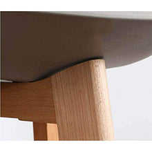WRJY Sgabello da Bar Sgabello da Bar per Colazione da Cucina, Sedile in plastica ABS e Gambe in Legno con schienali e poggiapiedi 95 (Colore: Bianco)
