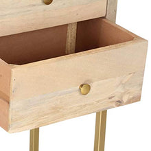 Tidyard Credenza Rustica in Legno Massello di Mango con Cassetti e 120x30x75 cm,Credenza Consolle,Consolle TV in Legno,Mobile Porta TV Industriale in Legno Massello con Cassetti
