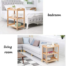 LYM &ripiano di stoccaggio Scaffale Domestico in Legno massello Mobile Soggiorno Camera da Letto Storage Rack Cucina Landing Storage Shelf Trolley Scaffale di Finitura