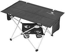 Tavolo da picnic all'aperto Tavolo da tavolo da campeggio portatile Tavolo pieghevole con tavolo in tessuto Oxford e borsa da trasporto con design tascabile netto, può contenere quattro bottiglie di b