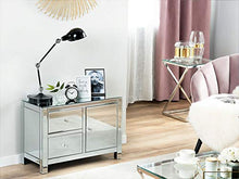 Beliani Credenza in Vetro specchiato Lens