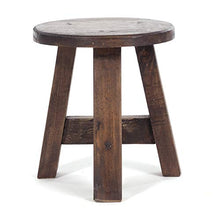 Design Delight, Bern, sgabello in legno di mogano massiccio, 23 x 20 x 20 cm (A x L x P), stile rustico
