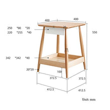 GXT WGZ- Comodino Camera Locker, Camera da Letto Comodino, Soggiorno Locker, Living Room Divano Fianco del Mobile (Color : Wood Color)