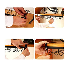 PZW Semplice e Creativo Porta Bicchiere da Vino Porta Bicchiere Calice Portabottiglie Decorazione Domestica Sospensione Stile Europeo Rovesciata Contiene 10-15 Bicchieri da Vino Facile da Installare