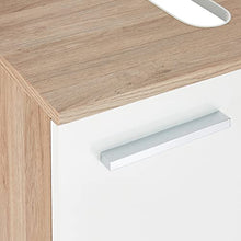 Pelipal 380 Roma Mobiletto per lavabo, Legno, Sanremo-Rovere Terra Trasversale, 33,0 x 60,0 x 62,0 cm