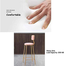 BDLYZ Yxsd Bar Sgabello da Cucina presiede i Piedini in Metallo con Schienale Design for la Colazione e casa Sedia Semplice Moderna Ferro da Pranzo Gamba Oro Vento Adatto for sedie for Interni