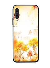 Suhctup Compatibile con Samsung Galaxy A40 Custodia Protettiva in Vetro Temperato 9H + Cornice Paraurti in TPU Silicone Morbido Assorbimento Degli Urti a 360 Gradi Protezione -Albero 2