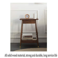 GXT WGZ- Comodino Camera Locker, Camera da Letto Comodino, Soggiorno Locker, Living Room Divano Fianco del Mobile (Color : Walnut Color)