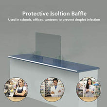 ZXLIFE@@ Protezione Schermo Starnuto per Bancone, Schermo in Plexiglass 40 * 40 Cm Area Reception in Acrilico Trasparente per Bancone, Banco Reception con Finestra di Transazione