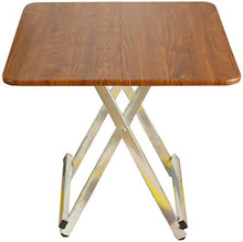 HXF- Legno massello Piazza Tavolo Pieghevole Facile tavolino Quadrato Tavolo da Pranzo casa 60 * 60 * 55 Centimetri Durevole (Color : B)