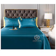 N\A DWFF Ice Tappeto di Seta in Tre Pezzi Lavabili Estate e Mat Pieghevole, Ti Permettono di Avere Una Fresca Estate (Color : Blue A, Size : B-2.5mx2.5m)