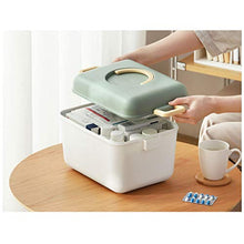 Scatola per Medicinali Medicina di sicurezza, pronto soccorso Box Storage Box, Portable Storage Box, scatola con coperchio e manico, Portable Multi-Function Box Contenitore per Medicinali