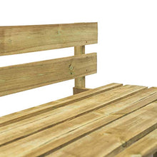 FAMIROSA Panca da Giardino con Pallet in Legno-4694