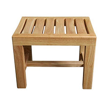 Sgabello per Doccia Sgabello per Bagno in Legno massello Antiscivolo Comodo Sgabello per Doccia Sedia per riporre e rifinire Il Bagno per Interni ed Esterni, Rovere Medio