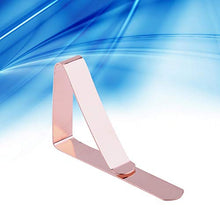 Omabeta Pratiche Clip per Stoffa da scrivania Morsetto per tovaglia Portatile in Acciaio Inossidabile Facile da Usare per Picnic per Buffet(Rose Gold)