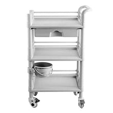 DHR- 3-Tier Utility Cart Servizio Carrello con cassetto, Attrezzatura Attrezzi spesa for medico / salone di bellezza / Albergo, apparecchiatura di bellezza cremagliera Bagagli servizio di bellezza tro