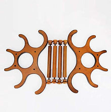 Portabottiglie per Vino Squisito Portabottiglie Decorazione in Legno Portabottiglie per Vino per Uso Domestico Creativo Europeo Espositore per scaffale 36 * 20,5 * 23,5 cm Portaoggetti