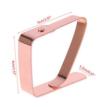 Gjyia 4 Pezzi in Acciaio Inox Copertura tovaglia Clip Supporto Morsetto Fornitura per Picnic Party