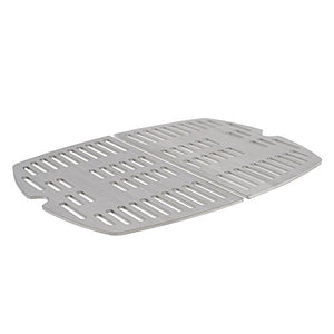 BBQ-TORO Set Griglia in Acciaio (2 pezzi) adatto per Weber Q100 | Serie grill elettrico e grill a gas | si adatta perfettamente a Q1000 - Q1200 - Q1400