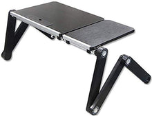 Tavolo da picnic all'aperto Scrivania Laptop, Stand tavola portatile pieghevole in lega, supporto per laptop regolabile in altezza per divano letto e divano, ad altezza regolabile a 48cm Scrivania per