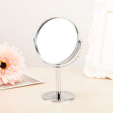 PRENKIN 2pcs 360 Gradi di Rotazione HD Double Sided Trucco Desktop Mirror in Acciaio Inox a Specchio ingranditore