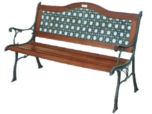 PEBSHOP Panchina Struttura in ghisa Verniciata 126 x 60 cm.