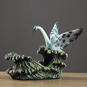 WZHZJ Supporto da Tavolo portabottiglie da Vino, portabottiglie, portabottiglie Decorativi, Decorazioni for la casa, Resina Robusta in Forma di Cigno (Color : C)