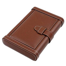 XZJJZ Leather Cigar Box - Portable Cedro Legno e Pelle Cigar Storage Box Seal Design con Una buona Tenuta (Color : Brown)