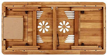 Tavolo da picnic all'aperto Laptop Vassoio regolabile Bamboo Computer Stand Computer Portatile Desk Pieghevole Taccuino Desk Desk Tavolo portatile per letto Divano Vassoio Tavolo Picnic Studiabile Tav