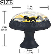 Golden Crown Royal Pattern Nero Pomelli per Porta Set di 4 Pomelli per Mobili Manopole per Cassetti Cucina Armadio Vetro