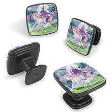 Castello di unicorno 4 PCS Pomelli per Porta, Pomolo per Mobile, Pomelli per Mobili con Viti, Maniglia per Armadietto, Pomelli per Porta, Pomelli per Cassetti per Porta, Armadio, Cassetto e Credenza