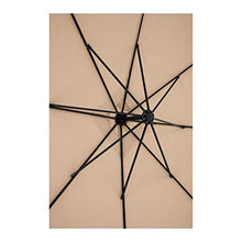 Uniprodo Ombrellone da Esterno Ombrello da Giardino Uni_Umbrella_SQ250CR (Crema, Rettangolare, 250 x 250 cm, 180 g/m2, Inclinabile)
