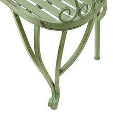 GaoF Panchina da Giardino per terrazza Panchina da Giardino Panchine per Il Tempo Libero, panchine in ghisa Resistenti alle intemperie e antiruggine, panchina da Cortile a 2 posti con Schienale e