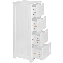 KADIMA DESIGN Bagno Mobile casetta bagno mobile in legno cassetti bianchi armadietto laterale