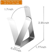 AMZANDY NEW 36 pezzi Fermatovaglia in acciaio inox per ristoranti feste picnic