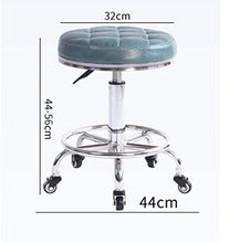 Poltrone Nubao Pelle spogliatoio Tavolo Sgabello PU con Pedali Bar Stool Soggiorno Salone di Bellezza Ufficio Hotel Altezza Regolabile Sedia Girevole (Colori: A1, Size: 32 * 44-56CM)