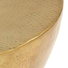 vidaXL Tavolino da caffè in Alluminio Martellato Ottone Tavolo Basso Salotto