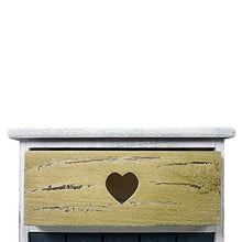 Mobili Rebecca® Comodino Armadietto 1 Cassetto 1 Anta Grigio Vintage Romantico Bagno Cucina (Cod. RE4897)