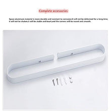 ZLDM Nord Europa Bianco portasalviette Bagno da Muro Spazio in Alluminio Asta Singola Barra Porta Asciugamani 30 cm Corrosione Resistente portasciugamano per Bagno Cucina Balcone