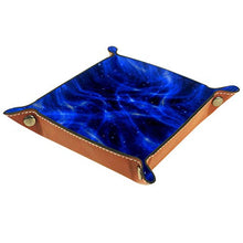 ASDFSD - Contenitore per cassetti, motivo astratto, 20,5 x 20,5 cm, colore: Blu, Blu Astratto(1), 16x16cm