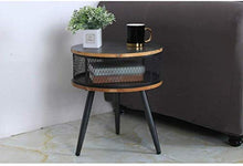 TONG HXF- tavolino tavolino Rotondo squisita capezzale del ripiano Ferro Multifunzionale 40 * 40 * 46cm Durevole