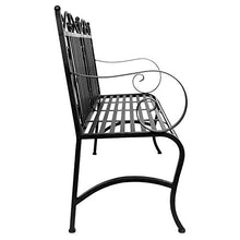 YHYGOO Sedile da Giardino a 2 posti con terrazza Pieghevole da Giardino con Telaio in Acciaio con Telaio in Acciaio