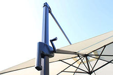 Milani Home s.r.l.s. Ombrellone 3 X 3 da Giardino Luce Venduta Separatamente con Palo Decentrato Laterale A Braccio Colore Ecru Modello Volta